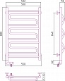 Полотенцесушитель электрический Сунержа Элегия 80x50 00-5218-8050