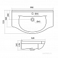 Раковина Santek Эльбрус 100 отверстие под смеситель 1WH110255