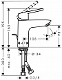 Смеситель для раковины Hansgrohe Logis Loop 71151000