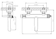 Смеситель "Bangkok" д/ванны, без акс., арт. BG54