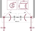 Душевая дверь BelBagno UNO-B-2-90-CH-Cr