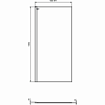 Фиксированная панель 100 см Ideal Standard CONNECT 2 Wetroom panel K9378V3