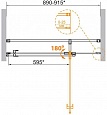 Душевая дверь в нишу CEZARES VALVOLA-B-1-90-C-Cr