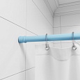 Карниз для ванной комнаты, 110-200 см, голубой, Easy, Milardo, 011A200M14