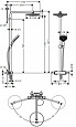 Душевая система Hansgrohe Raindance Select S 240 2 jet Showerpipe хром/белый 27129400