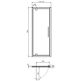 Реверсивная распашная панель-дверь 80 см для установки в нишу Ideal Standard I.Life PV T4837EO