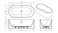 Акриловая ванна BELBAGNO BB705-1700-800